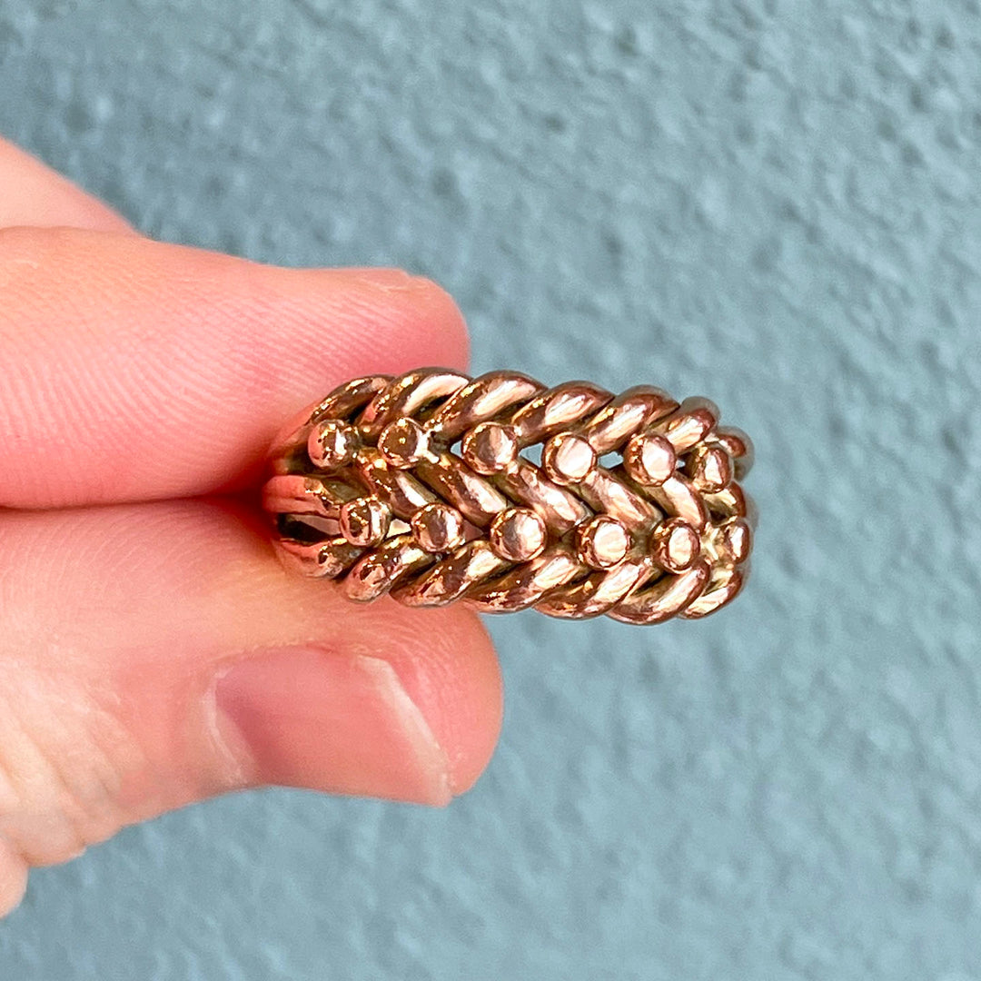 Antique Edwardian Gold Keeper Ring Chester 1903