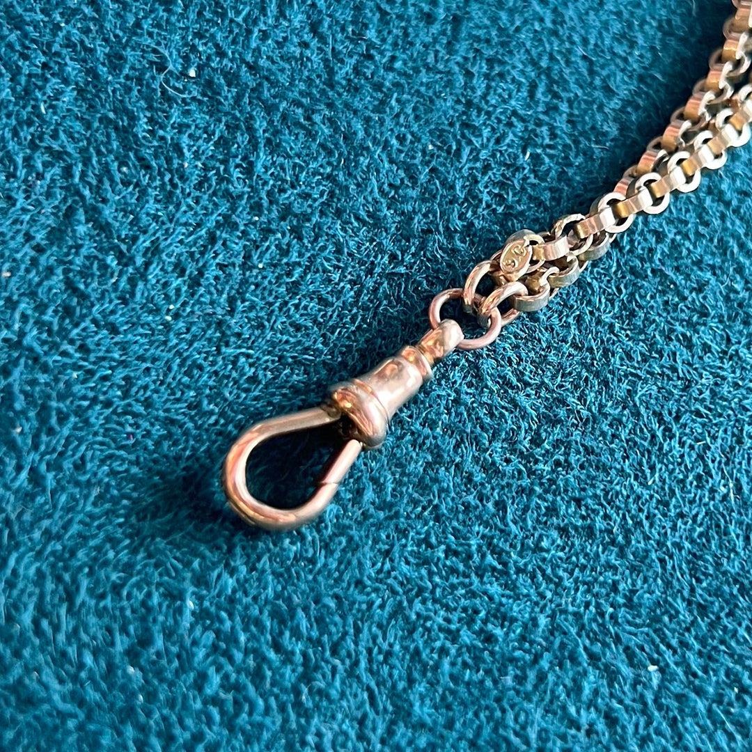 Antique Victorian 9k Gold 60” Chain c. 1880