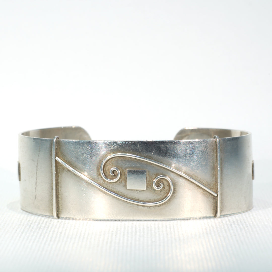 Mid-Century Danish Silver Cuff Bracelet