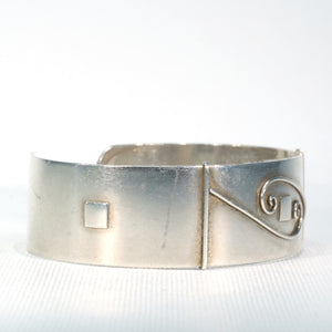 Mid-Century Danish Silver Cuff Bracelet