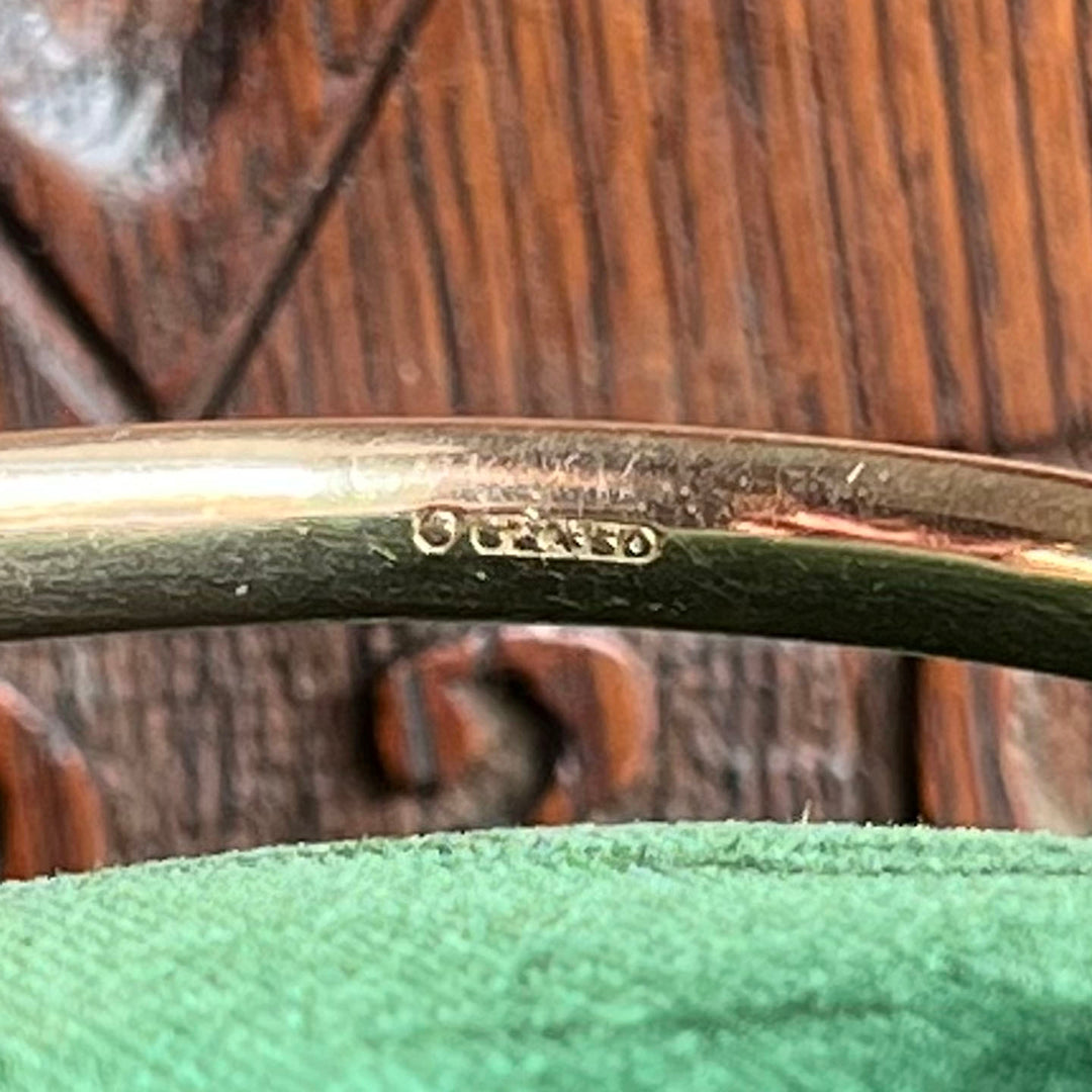 Antique Victorian 9k Gold Coiled Snake Arm Bangle c. 1900