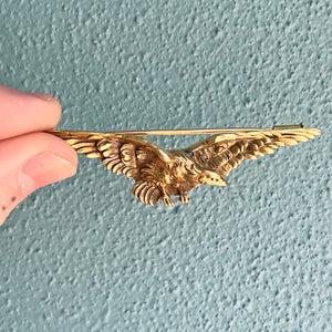 Antique 18k French Eagle Brooch c.1900