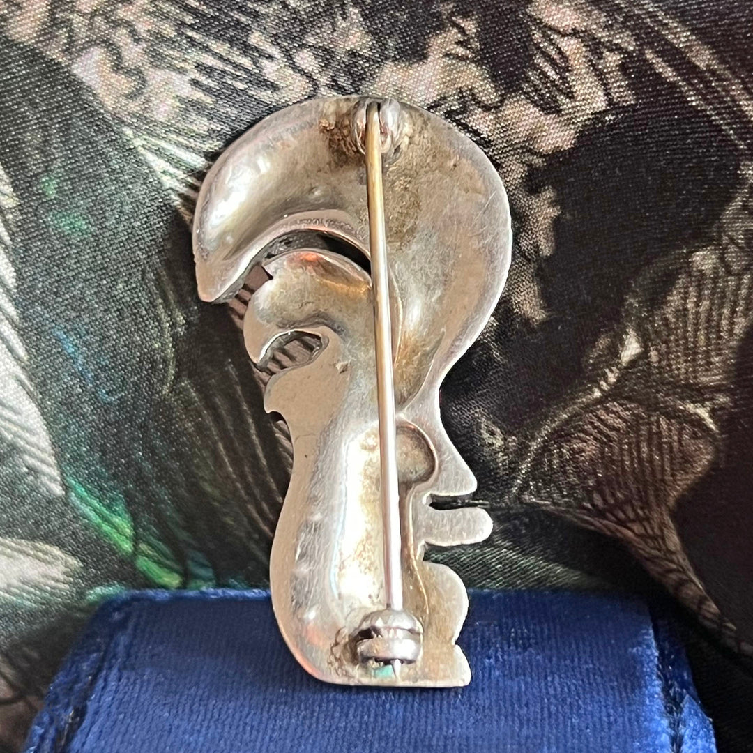 Victorian Silver Paste Squirrel Brooch