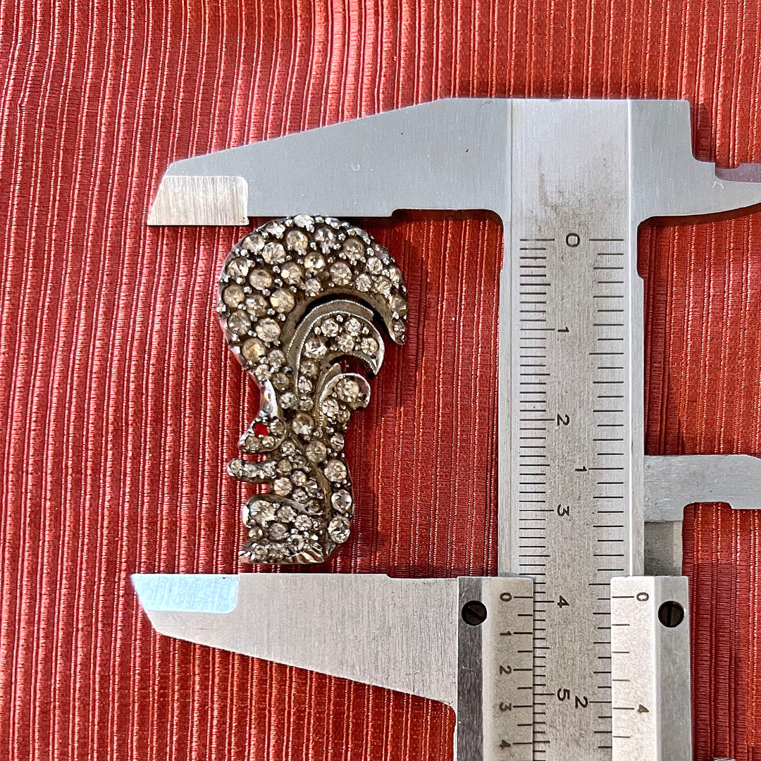 Victorian Silver Paste Squirrel Brooch
