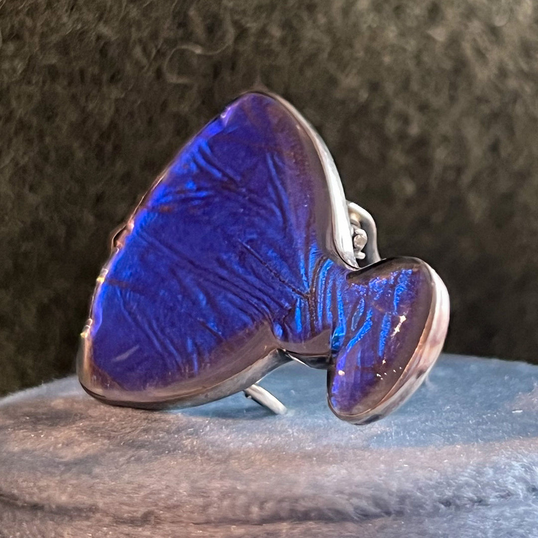 Antique Art Deco Silver Butterfly Wing Brooch
