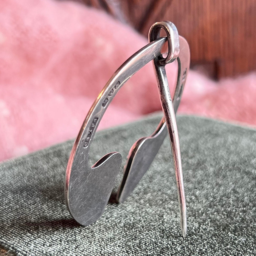 Antique Arts & Crafts Silver Penannular Brooch by Alexander Ritchie, 1908