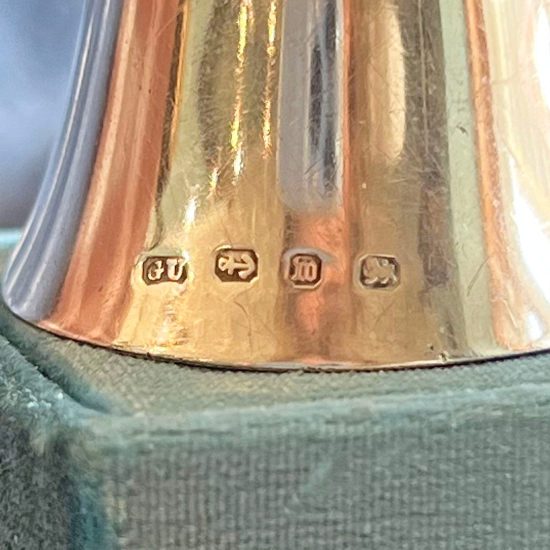 Antique Victorian Silver Bell Pendant Birmingham 1896