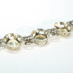 Antique Victorian Scottish Citrine Silver Bracelet 43.3cttw