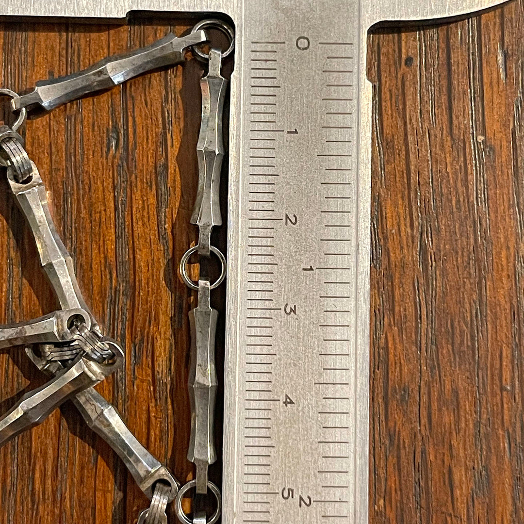 Antique Cut Steel Chain Unique Link