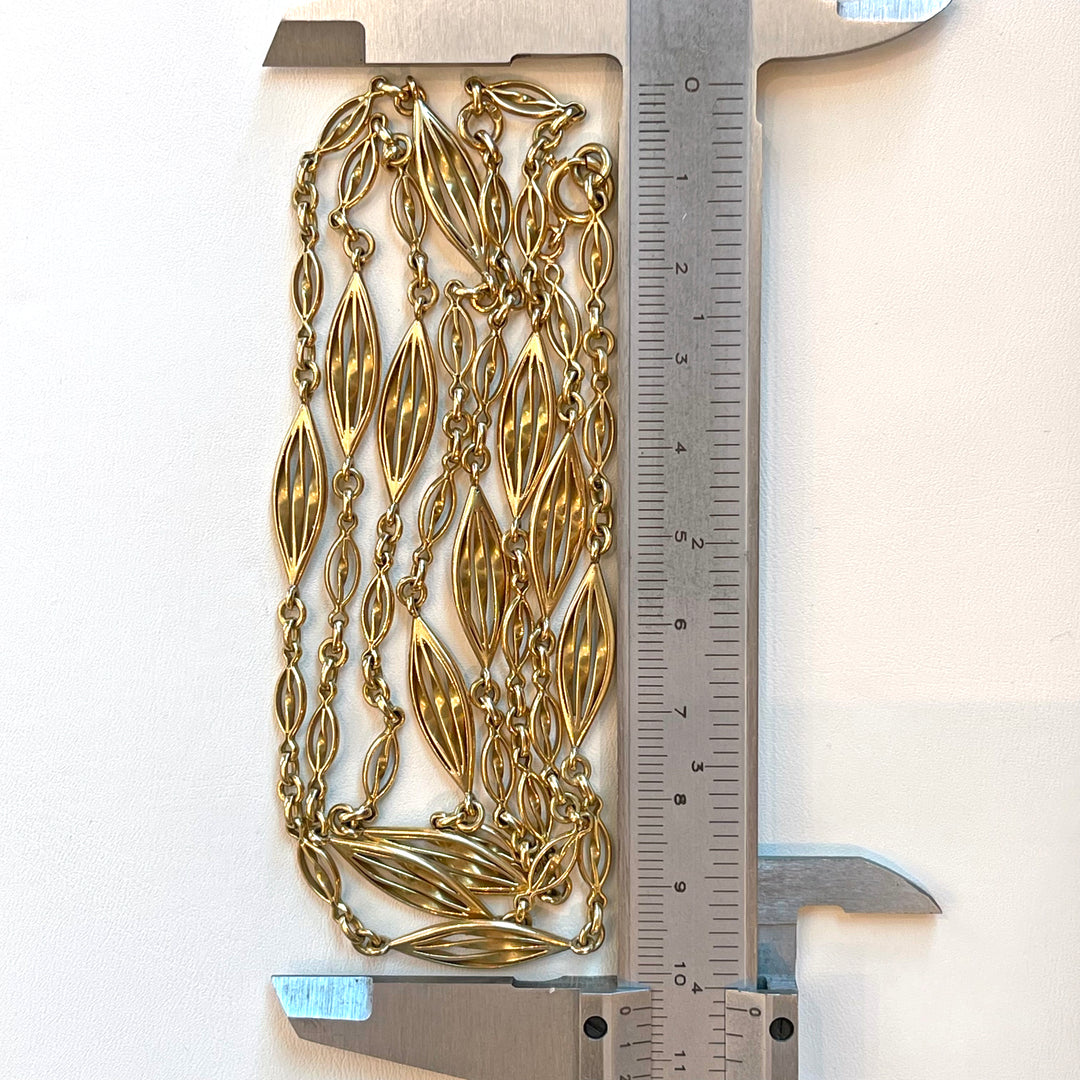 Antique French 18k Gold Chain Necklace c. 1890