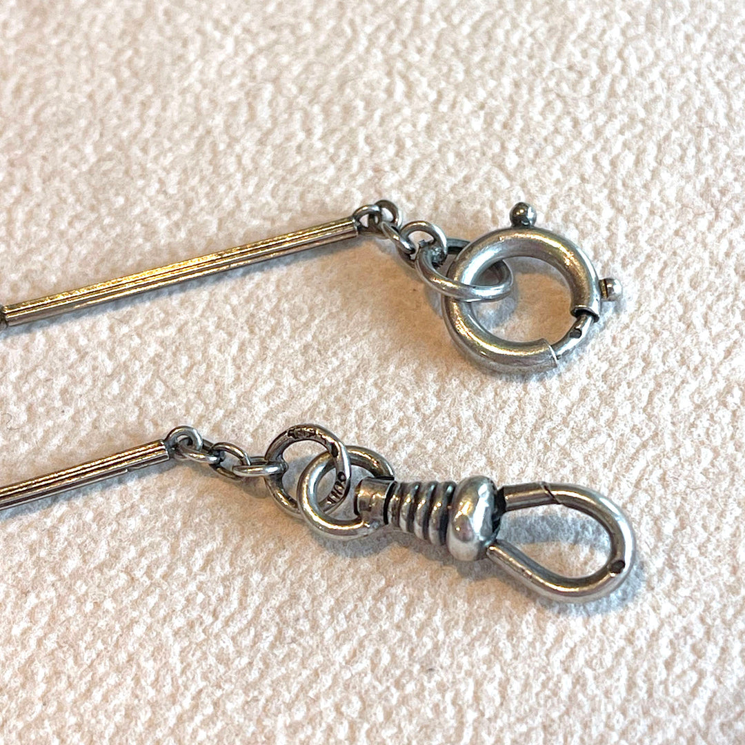 Antique Arts and Crafts Silver Amethyst Pools of Light Chain Necklace