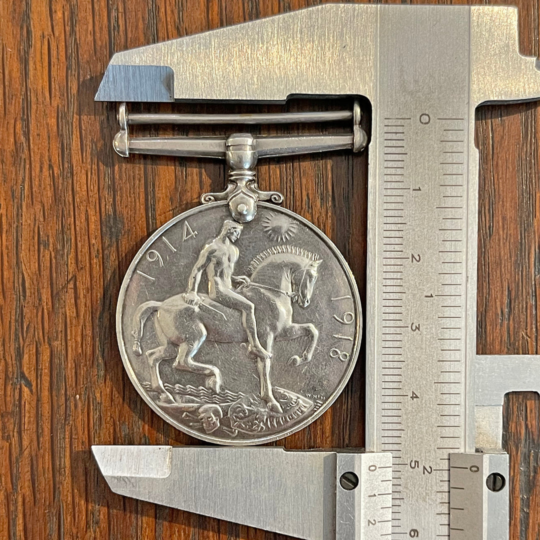 British WWI Victory Medal, Medallion, King George V, Named to C.G. Munro, B.R.C. & St. J.J.