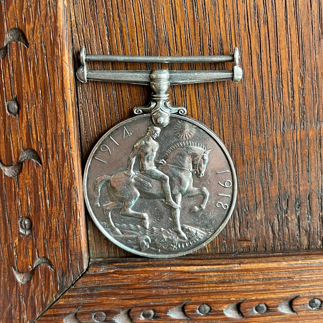 British WWI Victory Medal, Medallion, King George V, Named to C.G. Munro, B.R.C. & St. J.J.