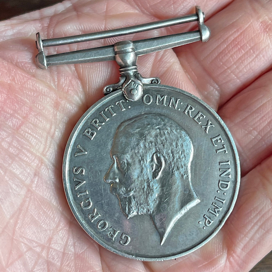 British WWI Victory Medal, Medallion, King George V, Named to C.G. Munro, B.R.C. & St. J.J.