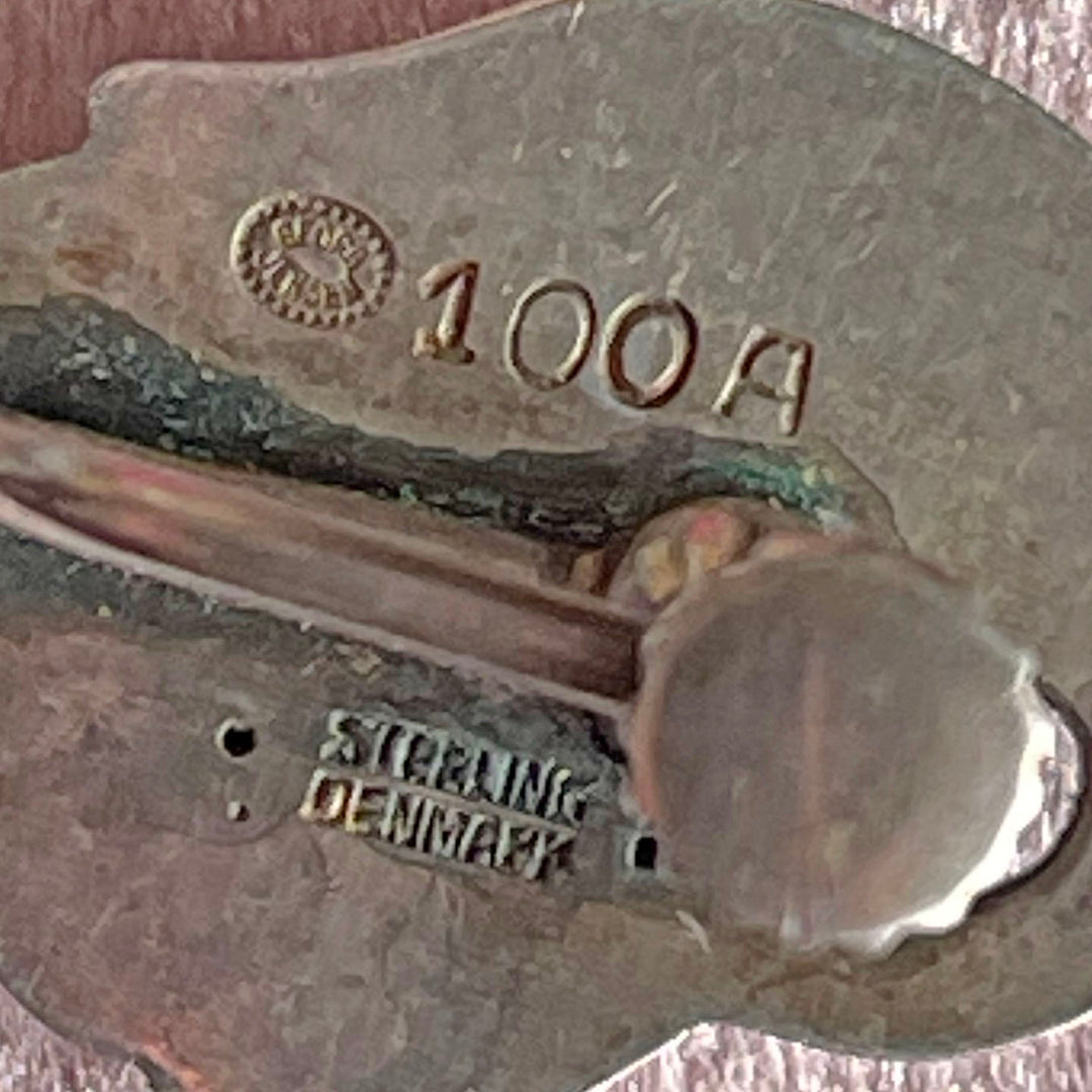 Vintage Sterling Silver Tulip Earrings, Georg Jensen