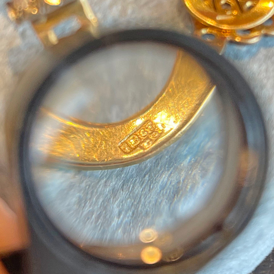 Antique Edwardian Diamond Wing Earrings 18k Gold Silver Set