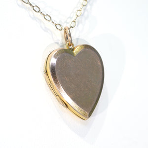 Antique Heart Locket 9CT Back & Front