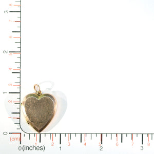 Antique Heart Locket 9CT Back & Front