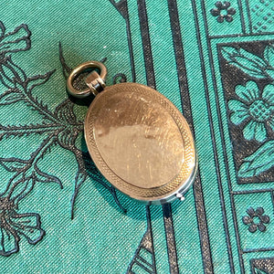 Antique 15k Gold Hard Stone Cameo Locket Pendant