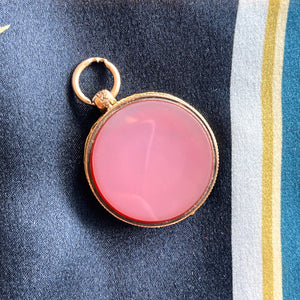 Georgian Guinea Coin Sardonyx Locket Watch Fob Pendant Portrait Miniature