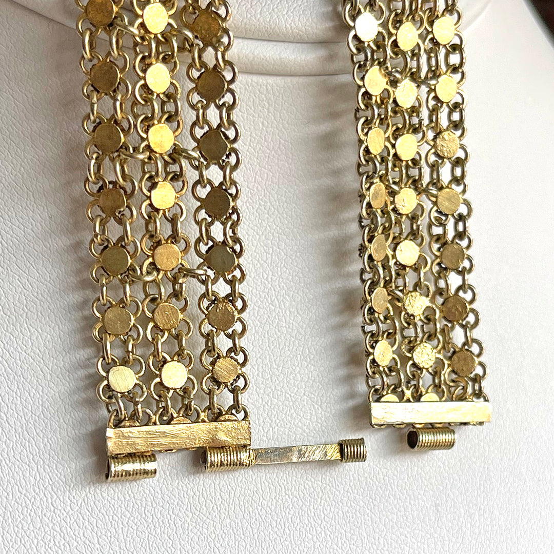 Vintage Silver Gilt Fringe Necklace