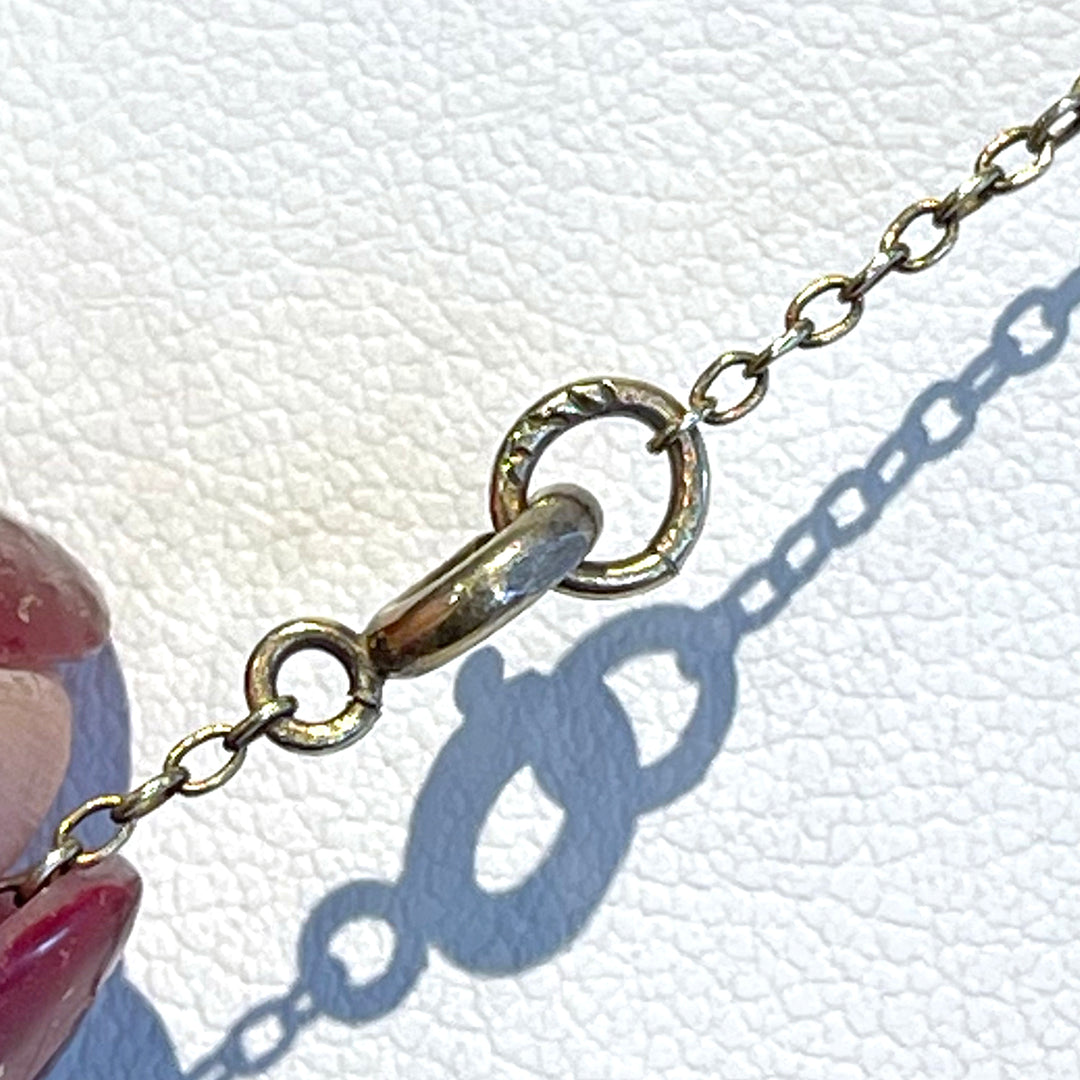 Antique Edwardian Amethyst Drop Necklace in Silver Gilt