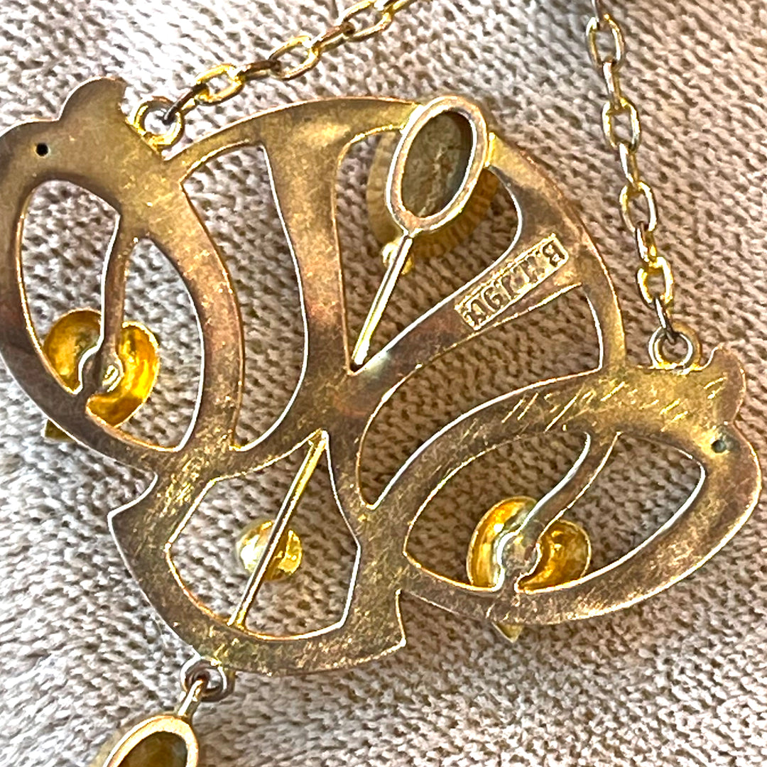 Antique Art Nouveau Gold Necklace by Barnet Henry Joseph for Liberty and Co.