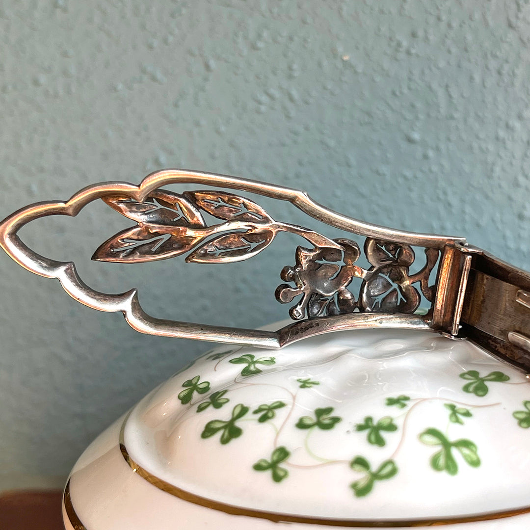 Art Deco Silver Marcasite Dress Clip