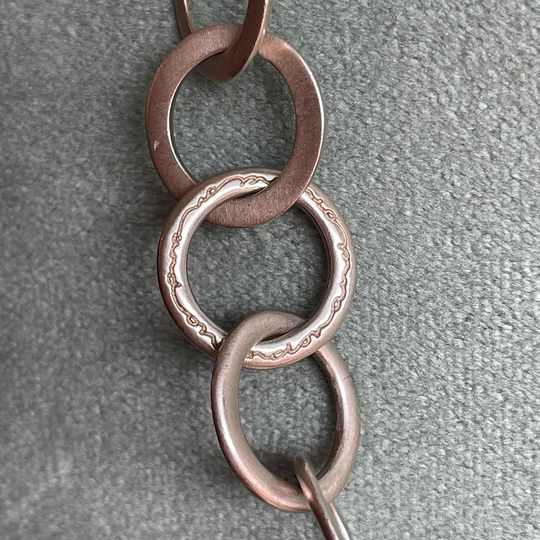 Sterling Silver Modernist Edinburgh Link Necklace, 1980