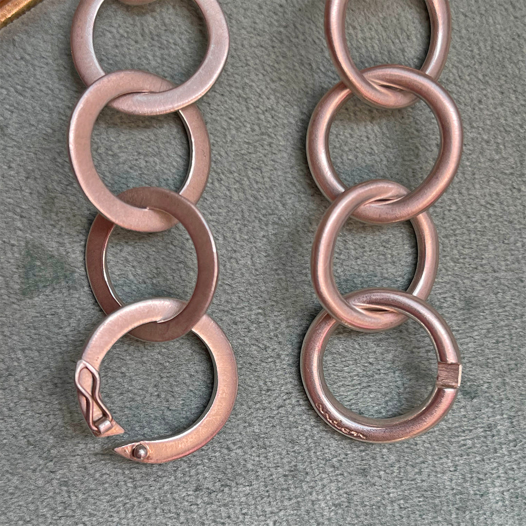 Sterling Silver Modernist Edinburgh Link Necklace, 1980