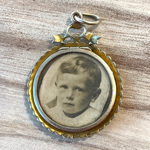 Antique Pearl Frame Locket Pendant by Murrle Bennett & Co.