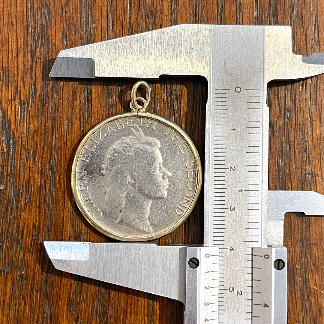 Queen Elizabeth Coin Pendant