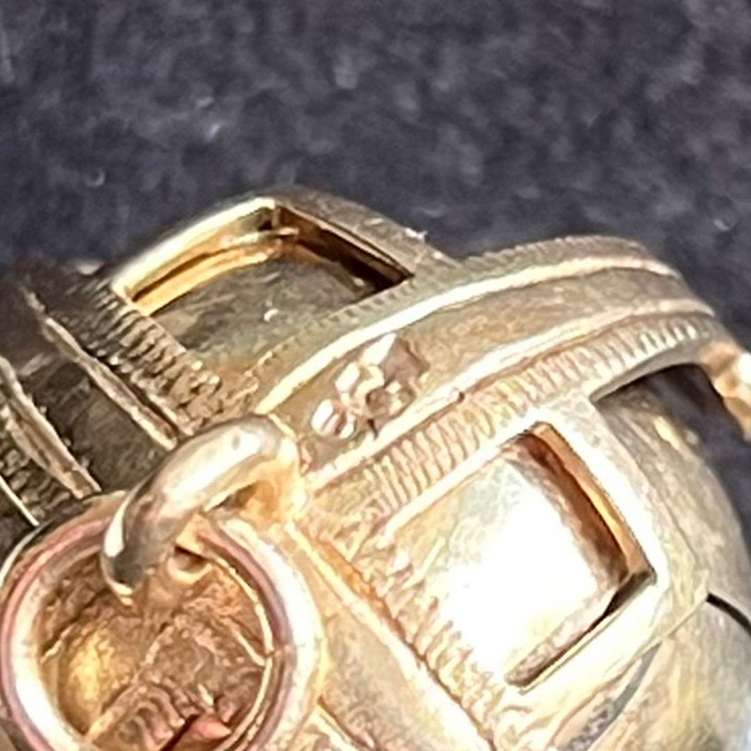 Antique Victorian Gold Masonic Ball Pendant c. 1900