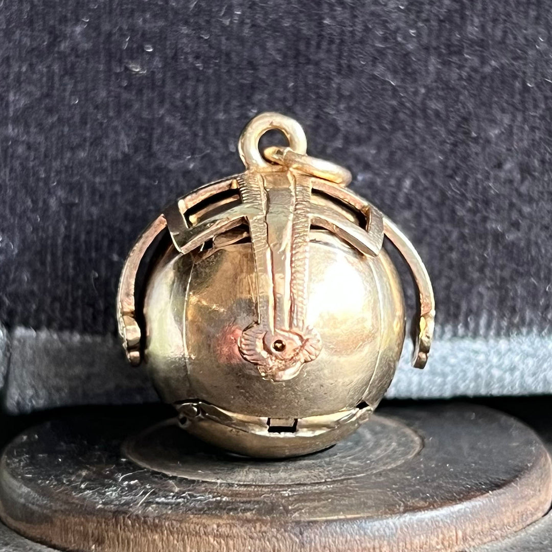 Antique Victorian Gold Masonic Ball Pendant c. 1900