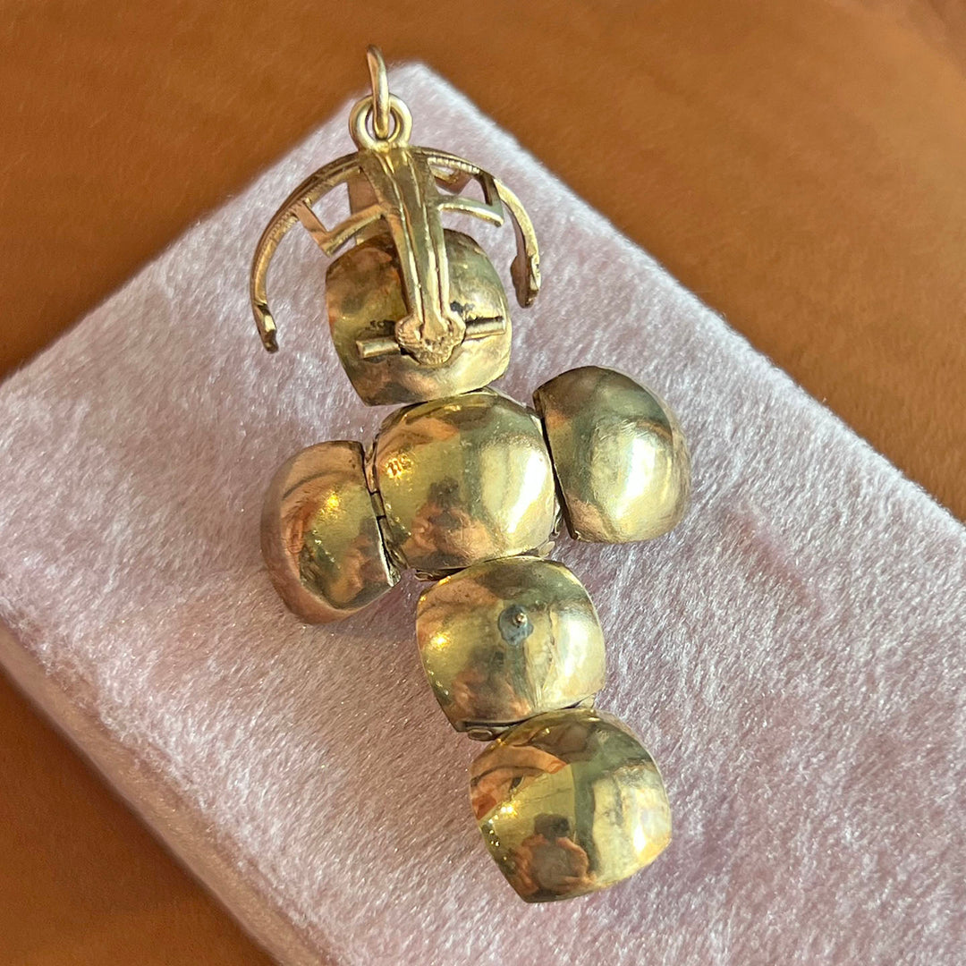Antique Victorian Gold Masonic Ball Pendant c. 1900