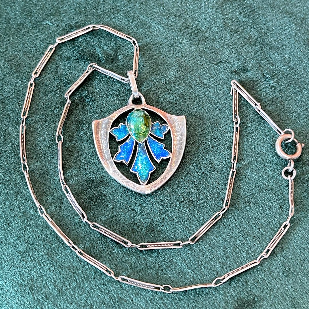 Antique Arts & Crafts Necklace by William Hair Haseler for Liberty & Co