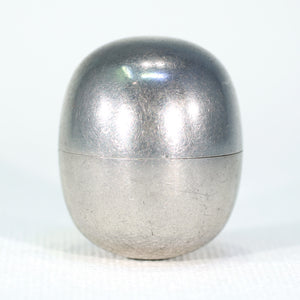 Silver Smooth Jensen Pill Box, Dated 1980