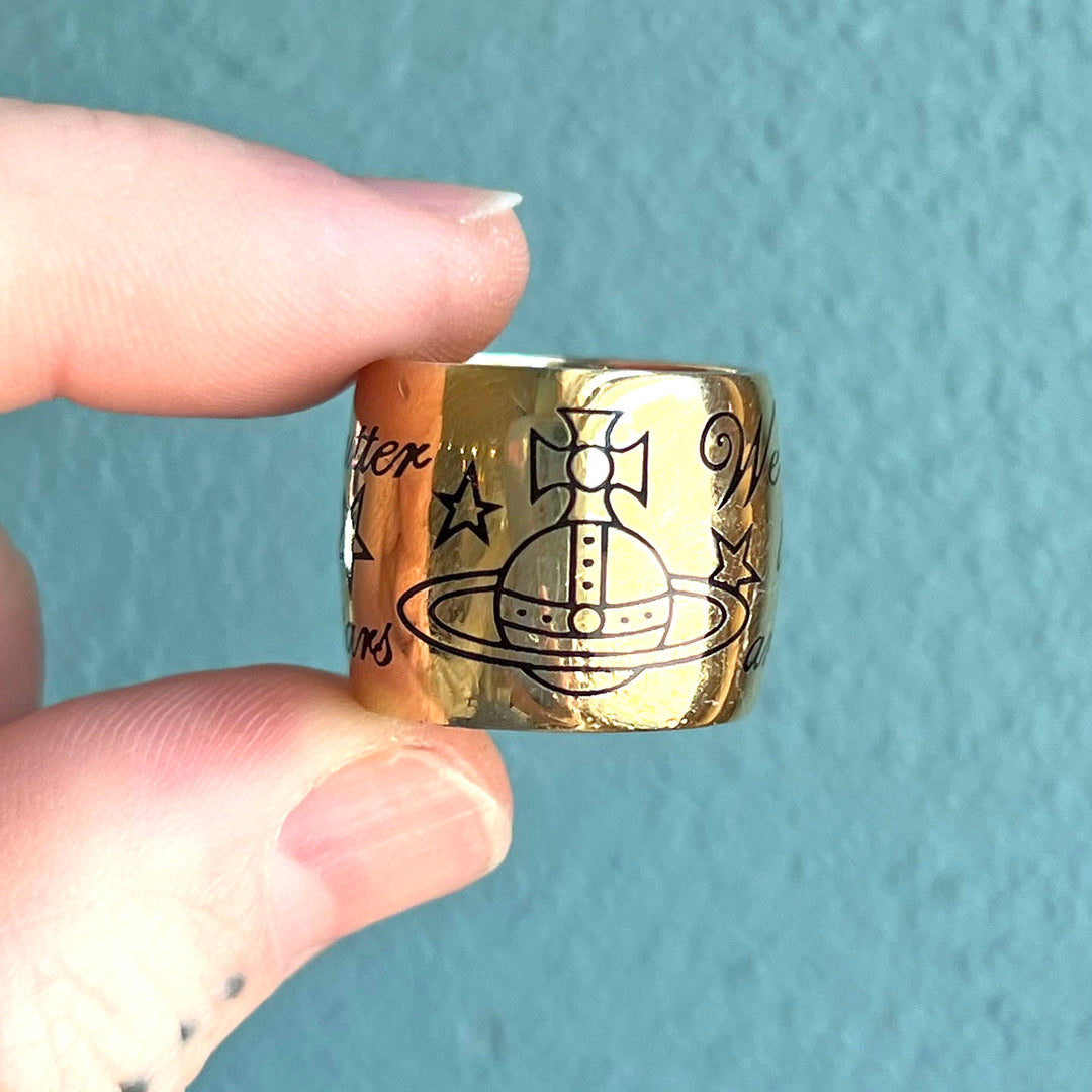 Vivienne Westwood Vintage Silver Gilt Ring