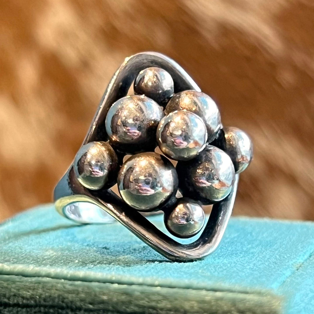 Vintage Silver Modernist Ring by Erik Granit, Helsinki, Finland, 1967