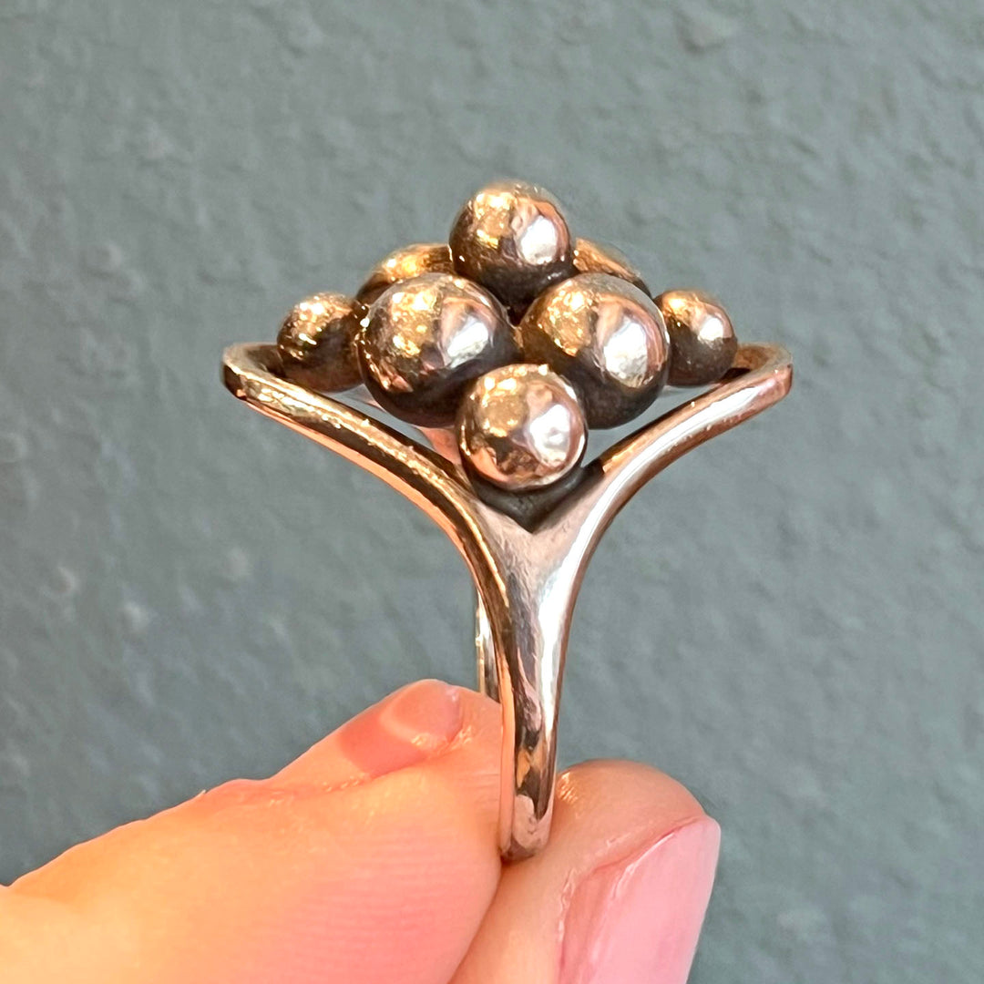 Vintage Silver Modernist Ring by Erik Granit, Helsinki, Finland, 1967