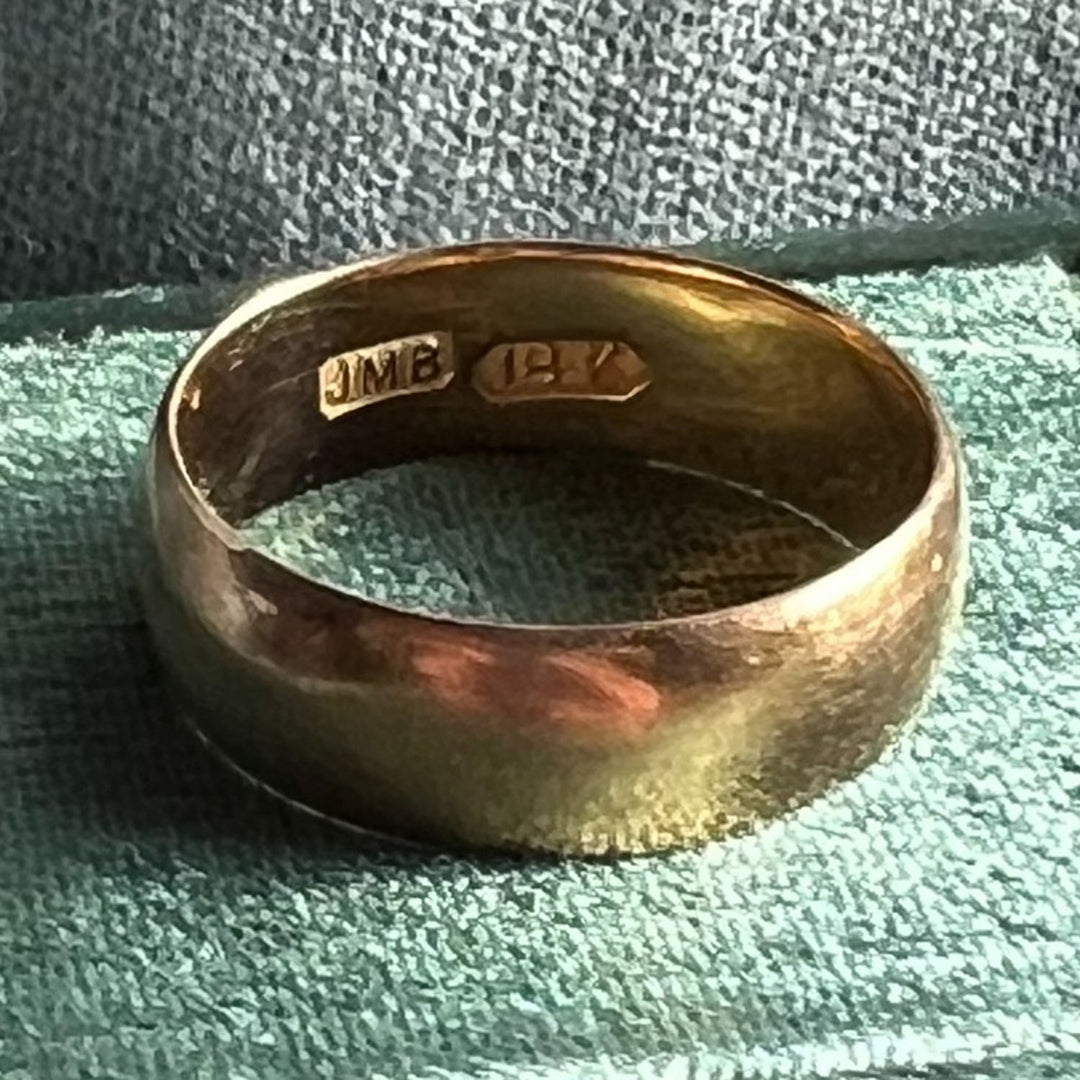 Victorian 18k Gold Victorian Band, "Aug. 19th 1888"