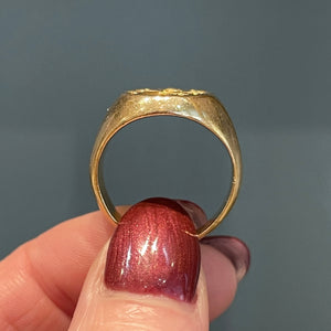 Antique Larter and Sons Gold Signet Ring Sz 7.75