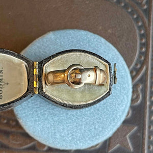 Victorian 15k Gold Buckle Ring Wedding Band