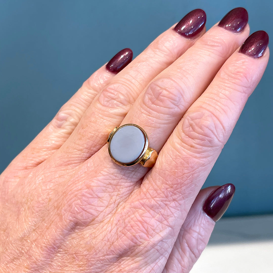 Antique Sardonyx Signet Ring Birmingham 1891