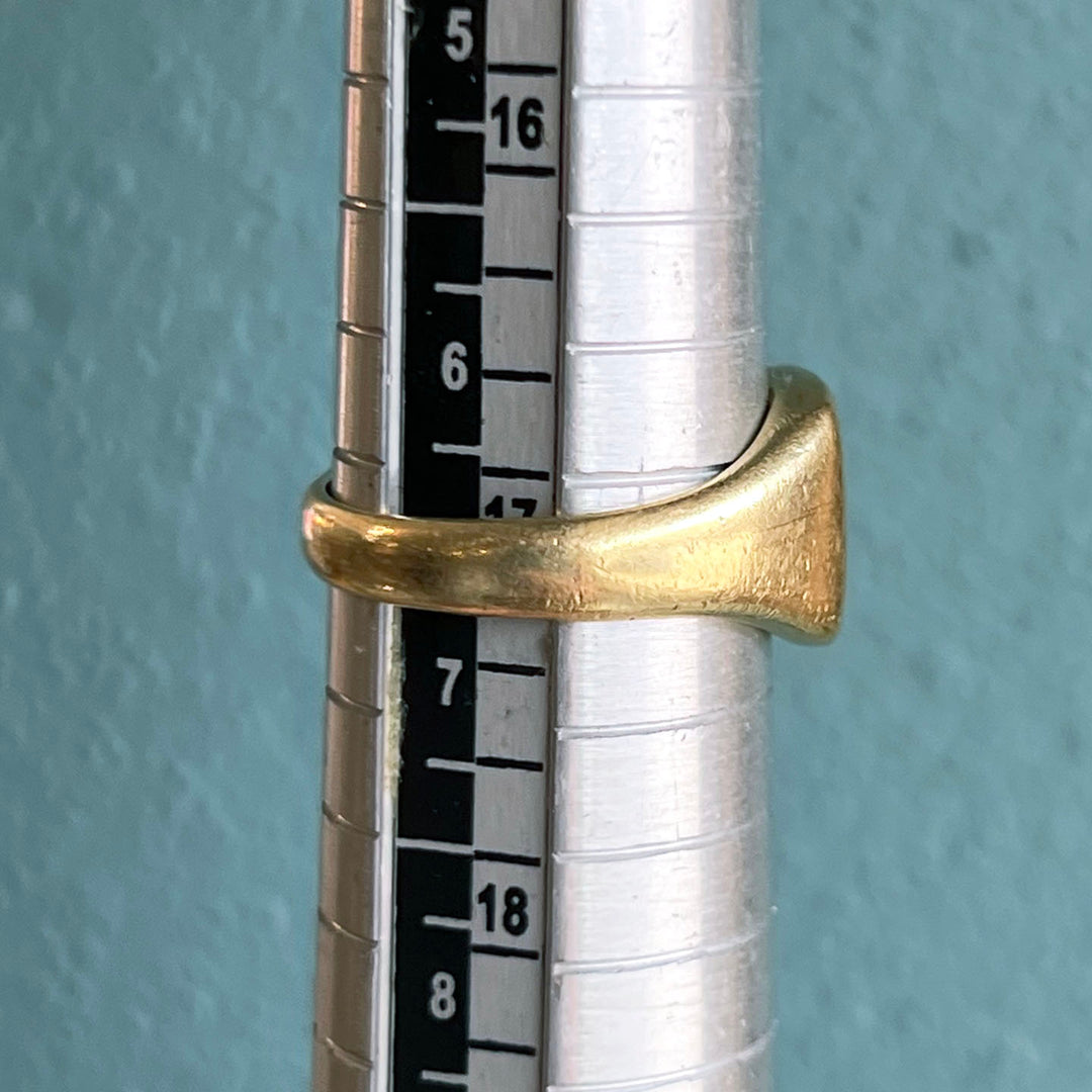 Antique French 18k Gold Signet Ring, c. 1890