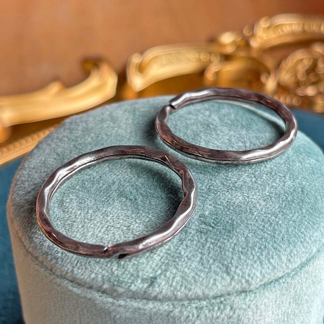 Victorian Gun Metal Split Rings, c. 1870