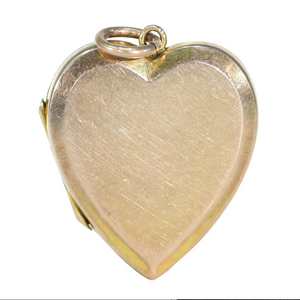 Antique Heart Locket 9CT Back & Front