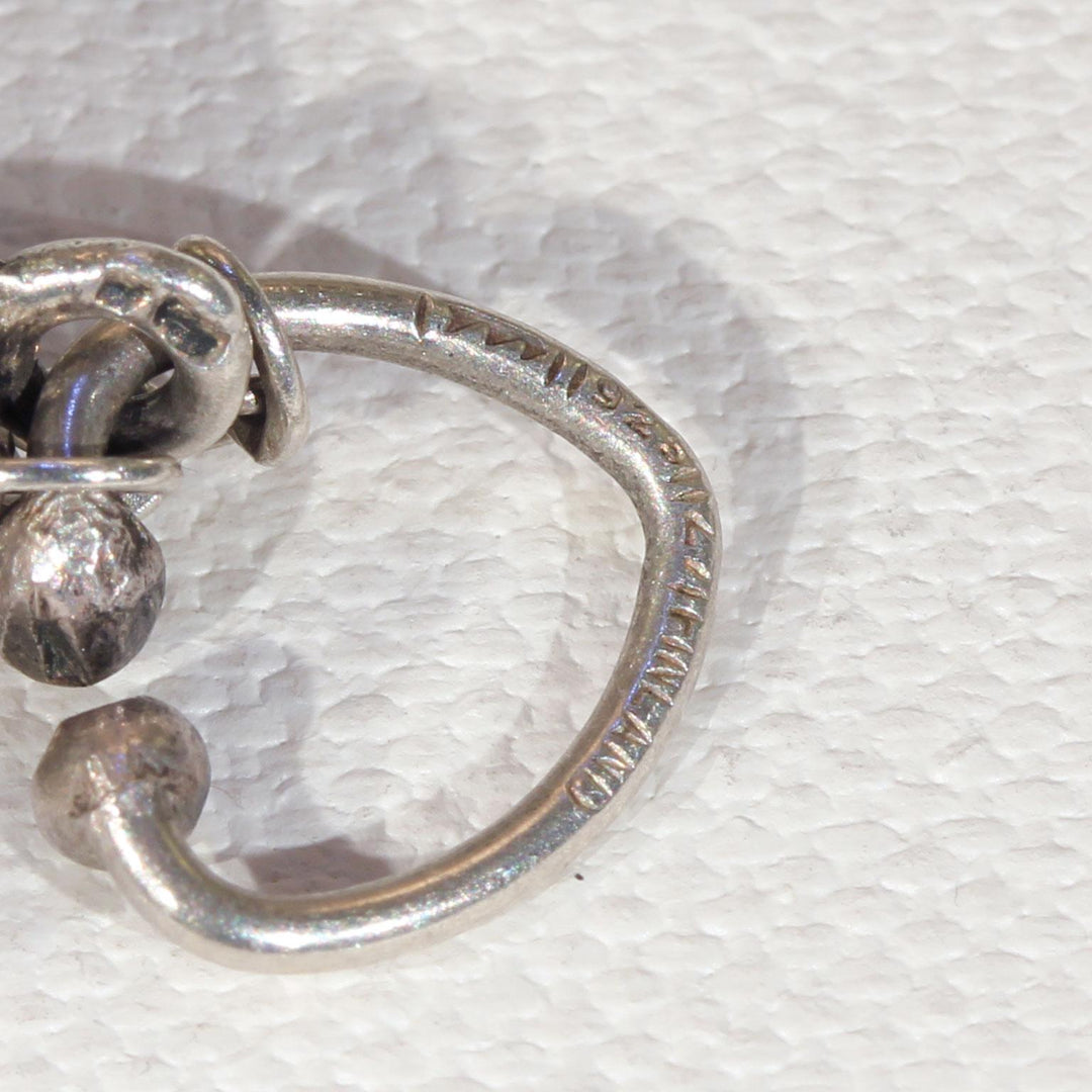 Vintage Sten & Karl Laine Spider Web Bracelet Necklace Ring Set Silver