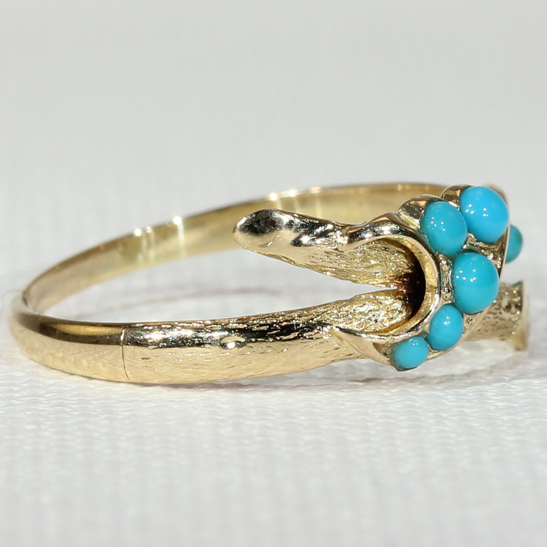 Victorian Turquoise Love Knot Ring
