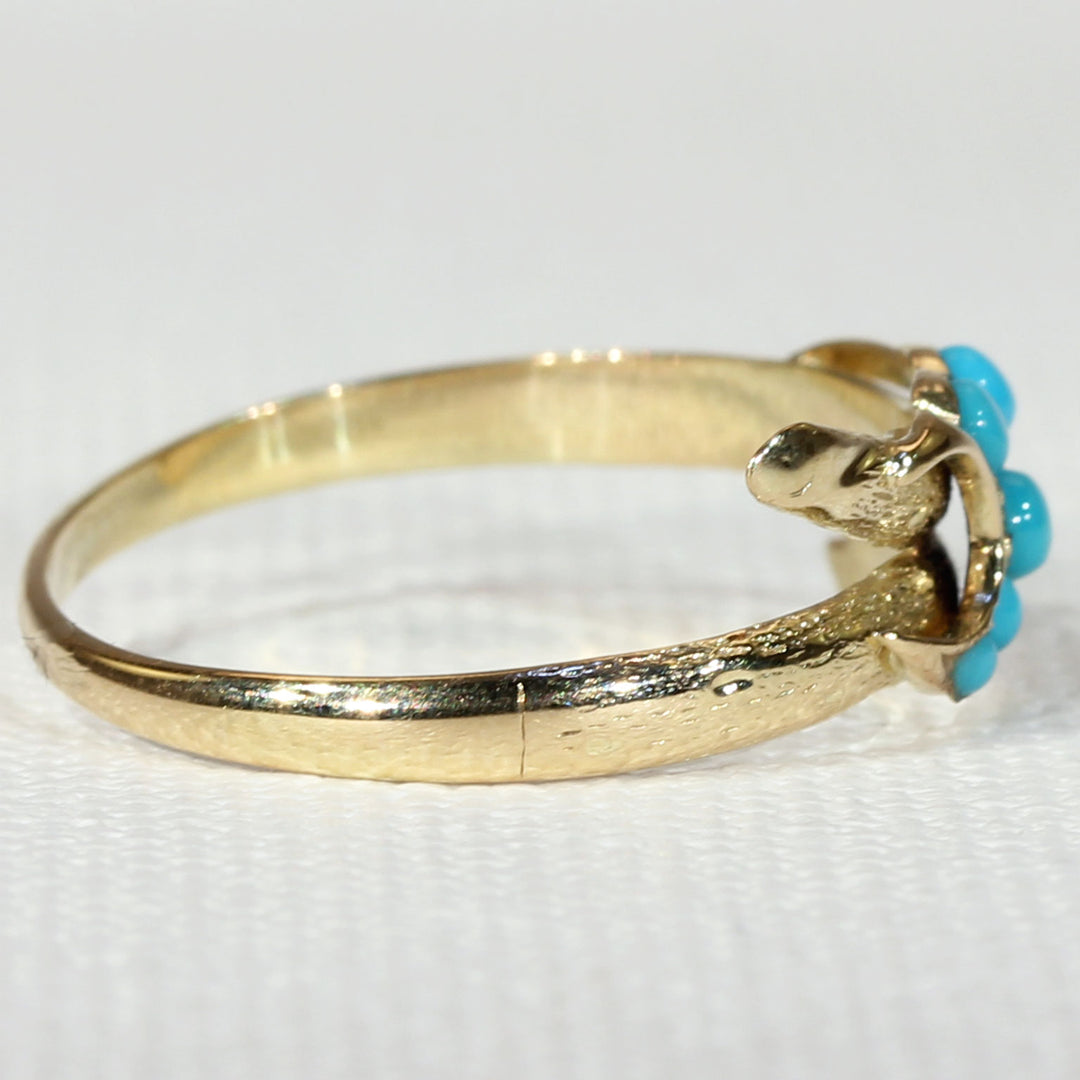Victorian Turquoise Love Knot Ring